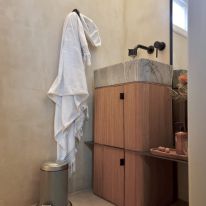 Wanden in stuctechniek PALLADIO met waxlaag