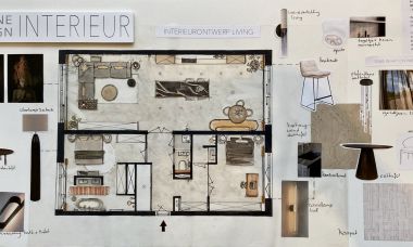 ontwerp appartement B MUIDEN
