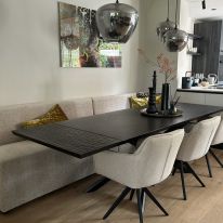 Keuken opengebroken en nieuwe opstelling