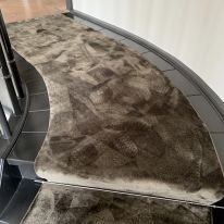 Tapijt gesneden in vorm trap