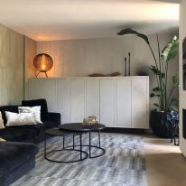 Wanden en kast in zelfde kleur Palladio