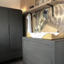 Wandplank massief eiken