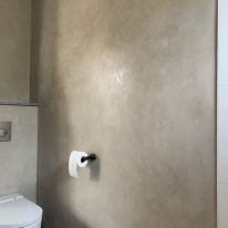 Badkamer stuc-techniek met kalkverf Palladio