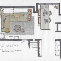 Interieurontwerp kantoor / lounge zolder